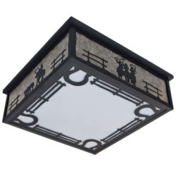 Copper Canyon CL870 Western Ceiling Light, Cowboys, Ranch