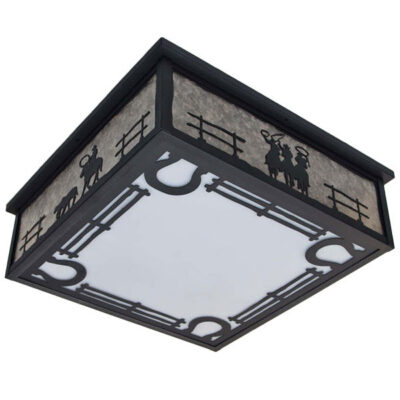 Copper Canyon CL870 Western Ceiling Light, Cowboys, Ranch