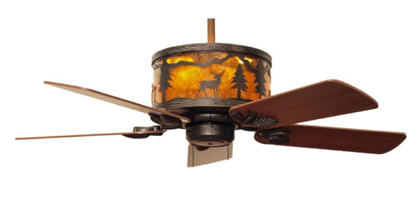 Forest Animals Rustic Ceiling Fan