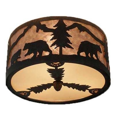Copper Canyon CL830 Bear Ceiling Light