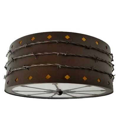 Copper Canyon CL830 Western and Ranch Flush Ceiling Light