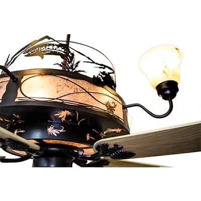 San Juan Fly Fishing Rustic Ceiling Fan