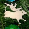 Silver Ornament Bull Riding