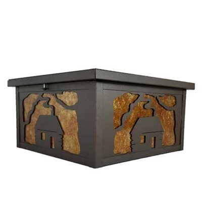 Copper Canyon CL870 12" Kiva Select Log Cabin Light