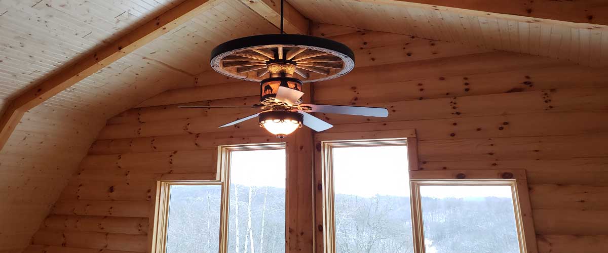 Rustic Lighting And Fans, Ceiling Fan And Matching Pendant Light