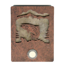 DB176 Trout Doorbell - Color C140 - Silver Mica Liner Backing - 4.25
