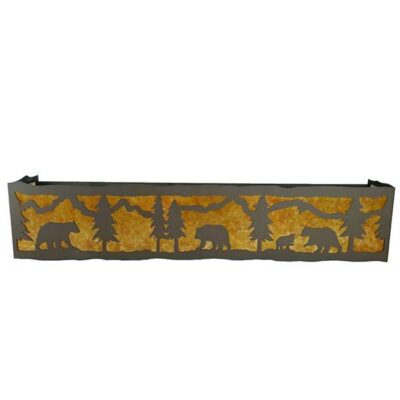 Rustic 24" Bear Vanity Light