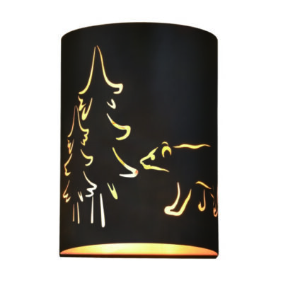 Vaxcel Katmai 2L Noble Bronze and Brass Gold Wall Sconce