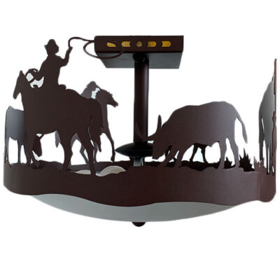 Rustic Western Ceiling Light