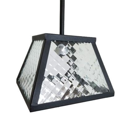 1-Light Pendant Patterned Glass