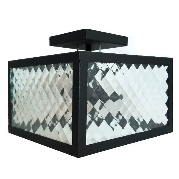 2-Light Square Semi-Flush Ceiling Light