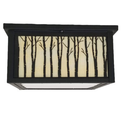 Copper Canyon Birch Square Ceiling Light