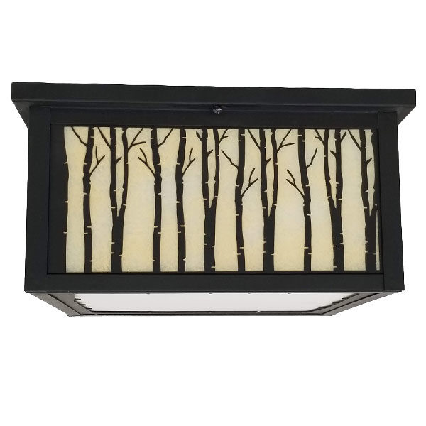 Copper Canyon Birch Square Ceiling Light