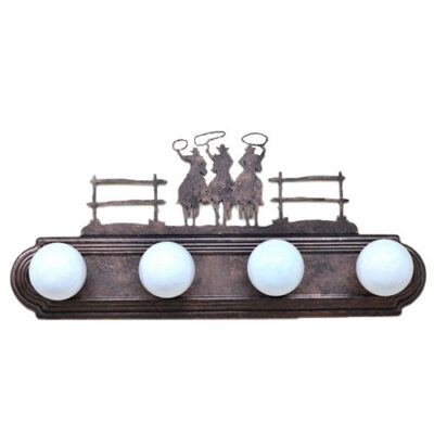 Riding Cowboy Bath Vanity 4-Light