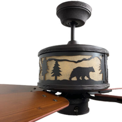Copper Canyon Mountain View Bear Ceiling Fan