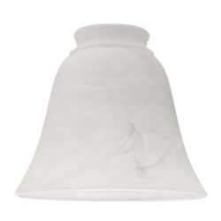 White Alabaster Bell Glass