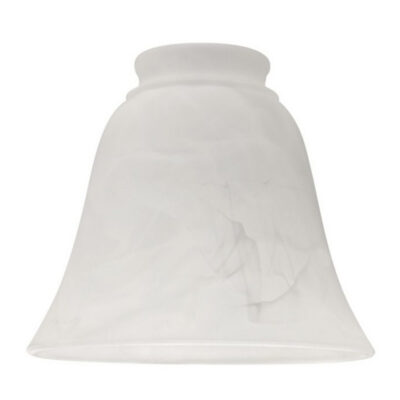 White Alabaster Bell Glass