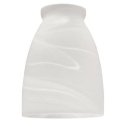 White Alabaster Straight Glass