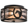 Horseshoe Flushmount Ceiling Light