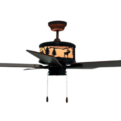 Copper Canyon Mountain View Moose Ceiling Fan