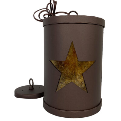 Hammered Bar Star Pendant Light