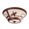 Cowboy Sunset Round Ceiling Light