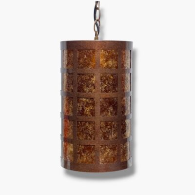 Punched Copper Pendant Light