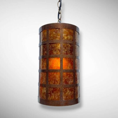 Punched Copper Pendant Light