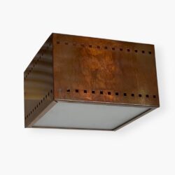 Southwestern Style Ferric Square Ceiling Light