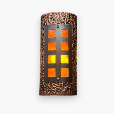 Masculine Hammered Textured Wall Sconce - Alchemy Lights