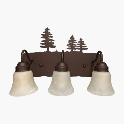 Pine Tree Bronze 3-Light Vanity