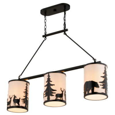 Acadia Forest Animals 3-Light Fixture