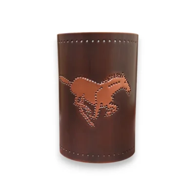 Rustic Copper Horse Wall Sconce