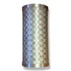 Custom hand-woven tin industrial wall sconce handcrafted in the USA