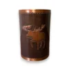 Rustic Copper Moose Wall Sconce