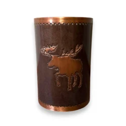 Rustic Copper Moose Wall Sconce