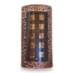 Masculine Hammered Textured Wall Sconce - 20 inch
