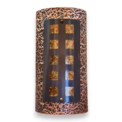 Masculine Hammered Textured Wall Sconce - 20 inch
