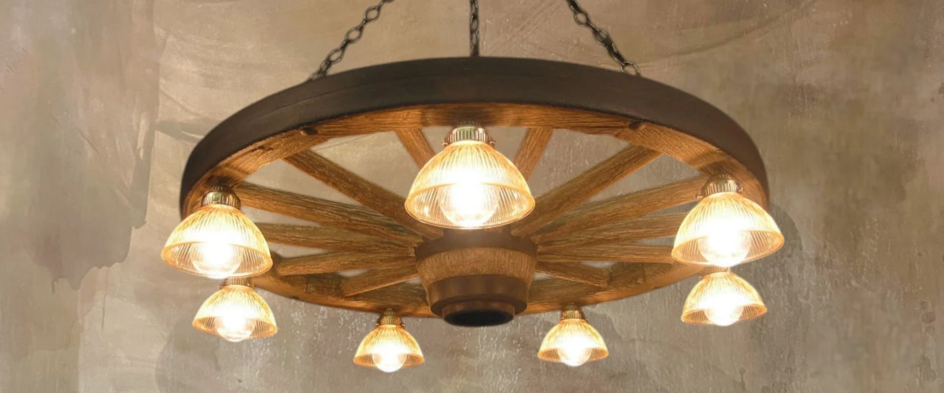 Wagon Wheel Western Lighting