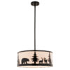 Acadia Forest Animals Pendant Light