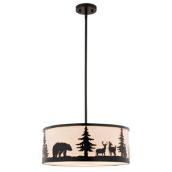 Acadia Forest Animals Pendant Light