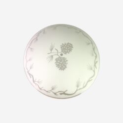 Pine Cone Frosted 14" Glass