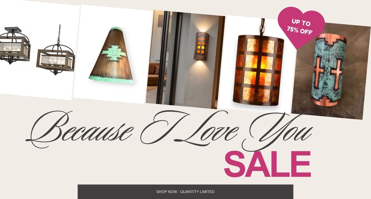 Rustic Lighting - I Love You Sale
