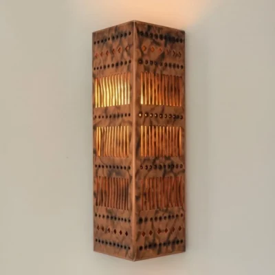 Rustic Triangle Wall Sconce
