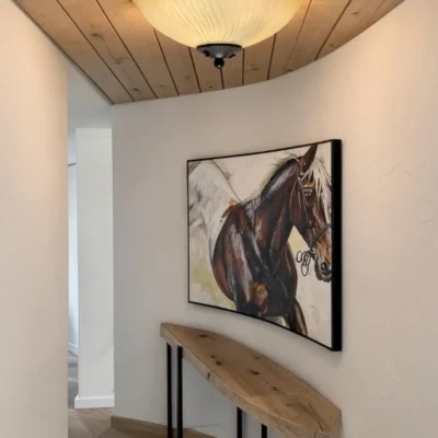 Rustic Glass Ceiling Light